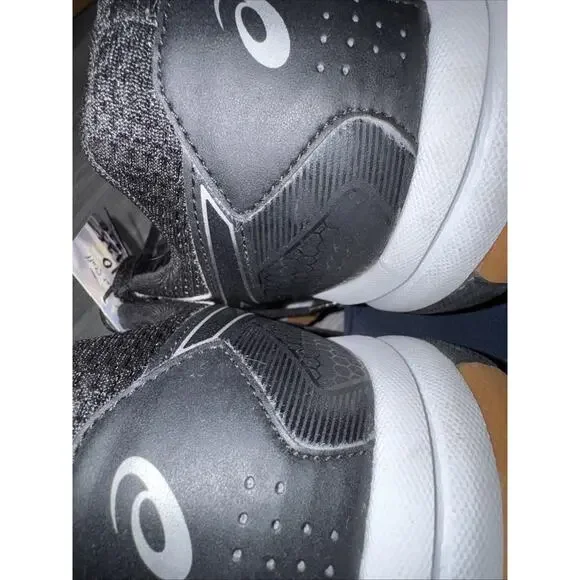 Asics Gel Rocket Womens Size 8 Black Gum Court Shoes - Picture 4 of 4